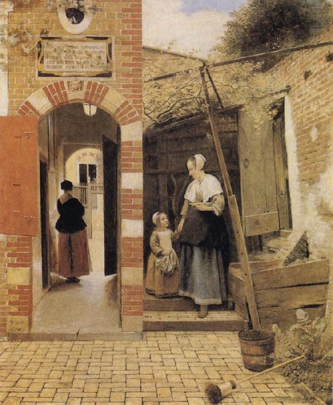 Pieter de Hooch The Courtyard of a House in Delft china oil painting image